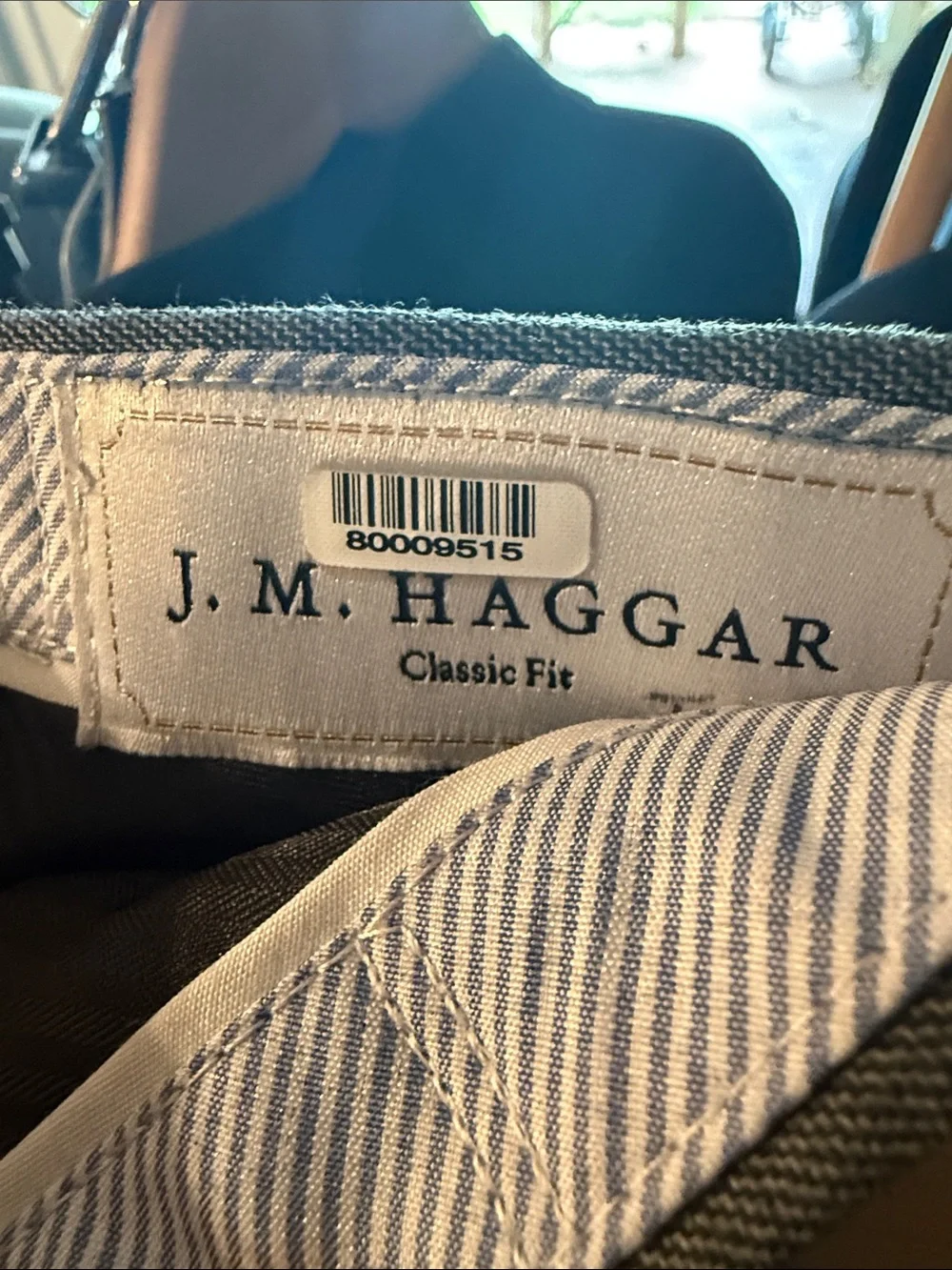 J.M. Haggar Classic Fit Men's Gray Two-Piece Suit Blazer/Pants (36/38W;32L)